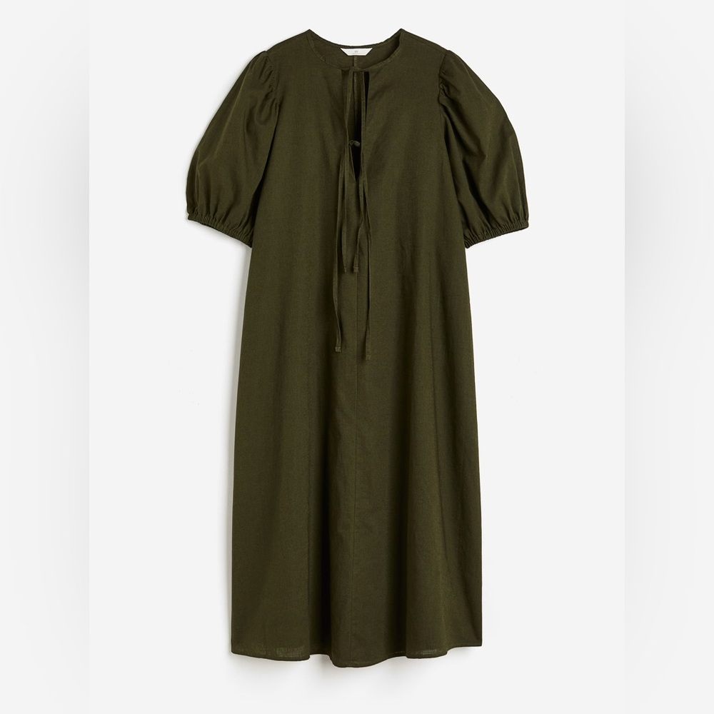 H&M linen midi dress